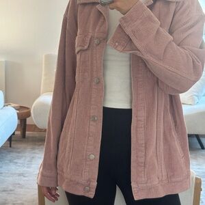 PacSun Pink Corduroy Trucker Jacket